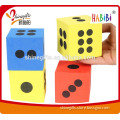 Promotional giant colorful eva foam dice for game